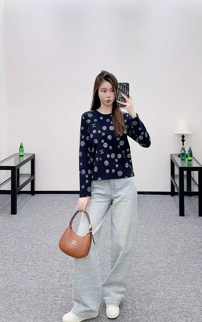 25fw Camellia Round Neck Long Sleeve