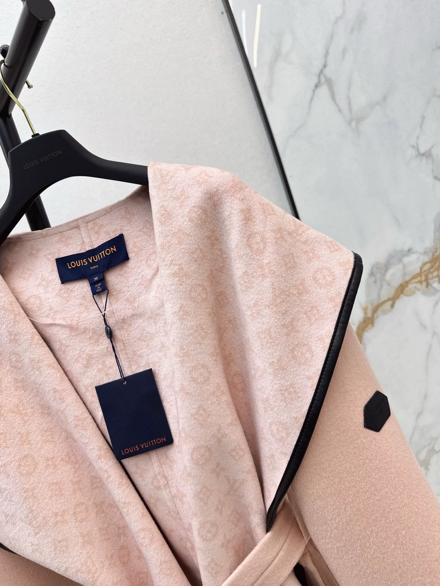 Double sided wearable classic wrap style short hooded jacket