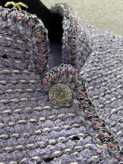 26Exclusive Purple Sequin Tweed Jacket