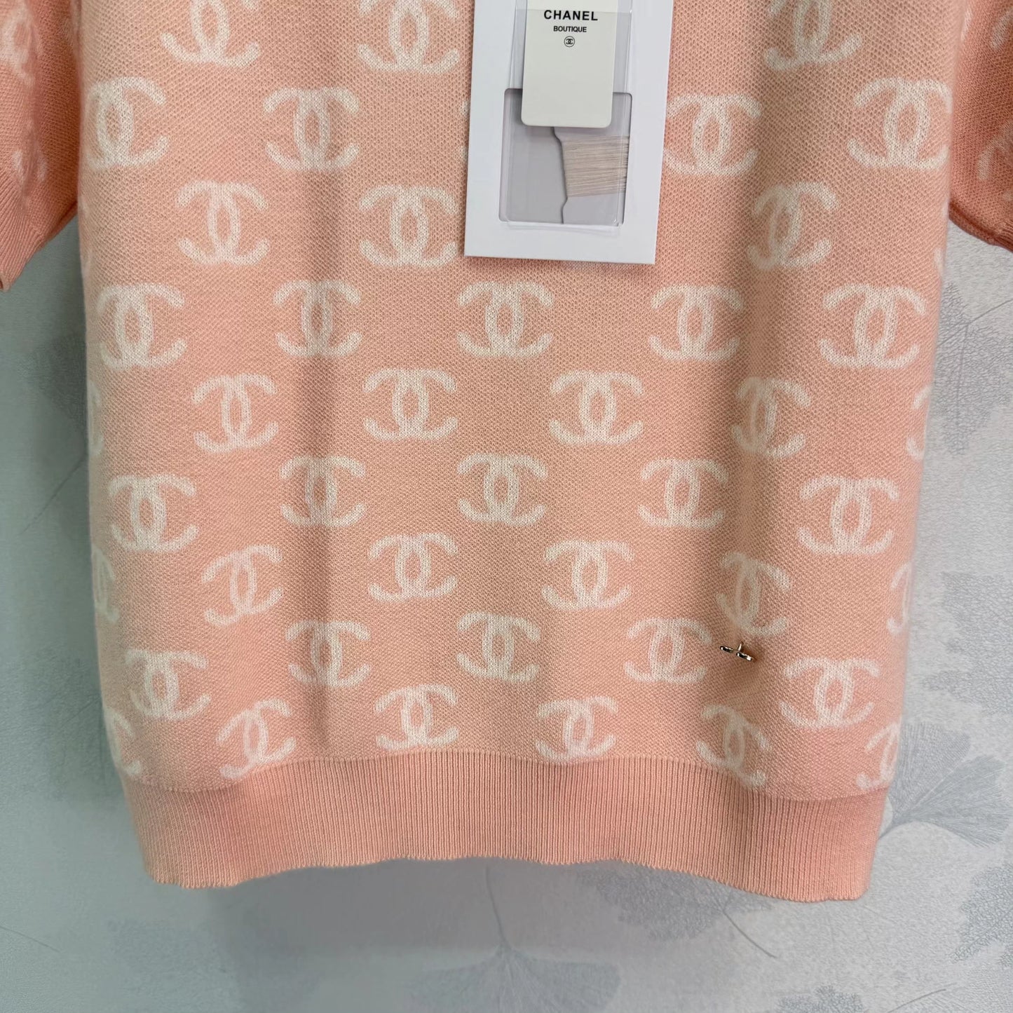 Double C Knit Short-Sleeve T-Shirt