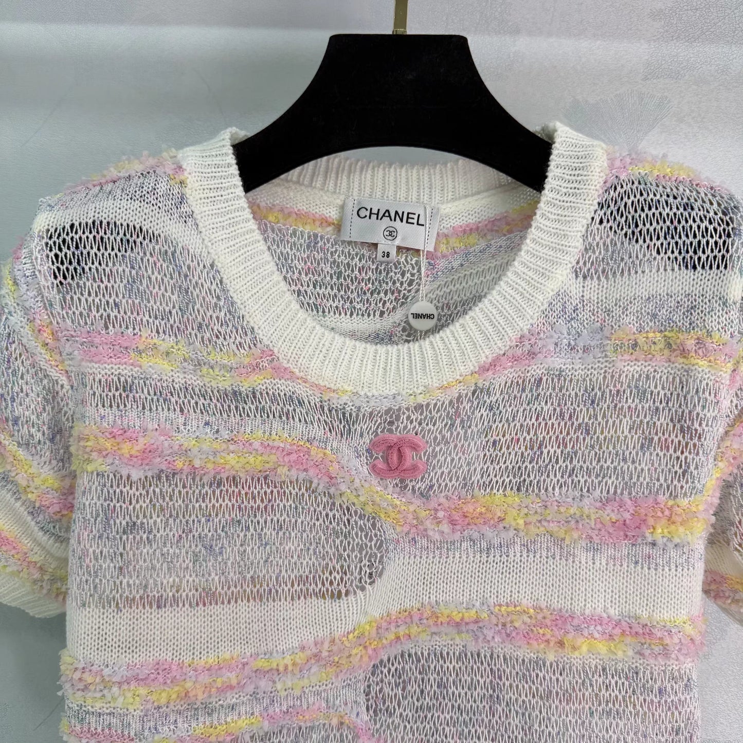 Striped Knit Short-Sleeve T-Shirt