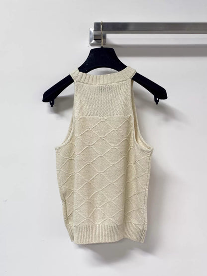 26ss Diamond Pattern Knit Vest