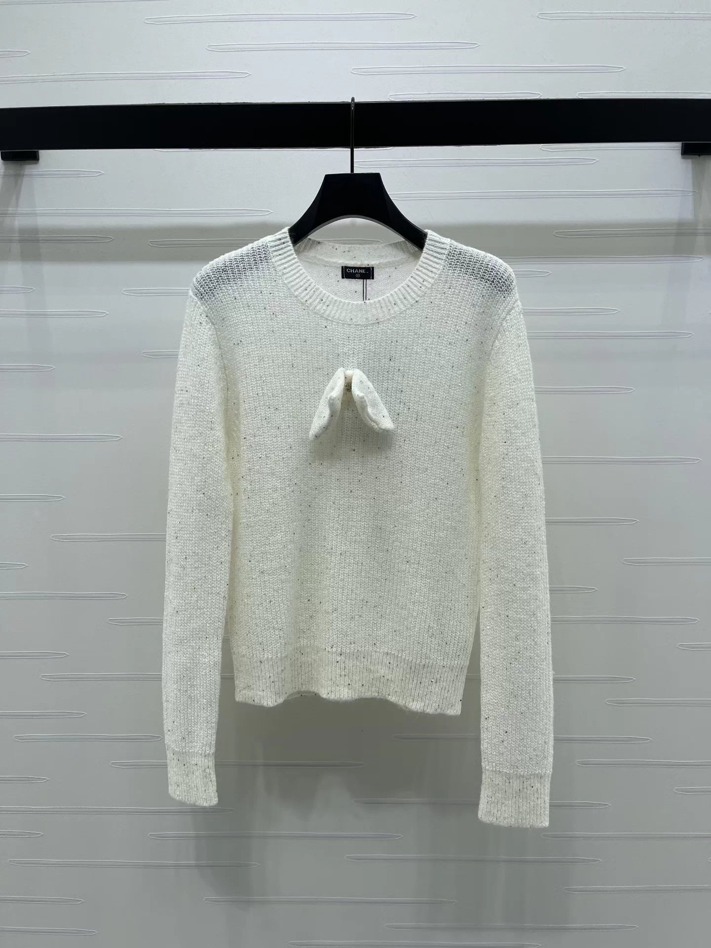 Bow-Tie Pullover Sweater