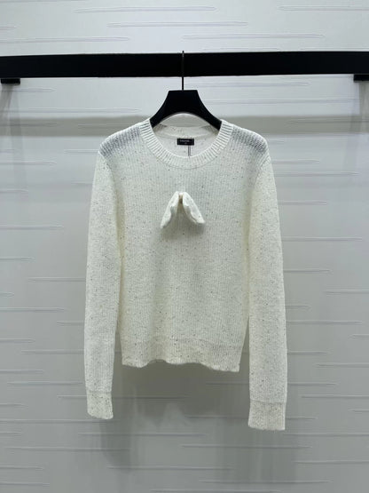 Bow-Tie Pullover Sweater