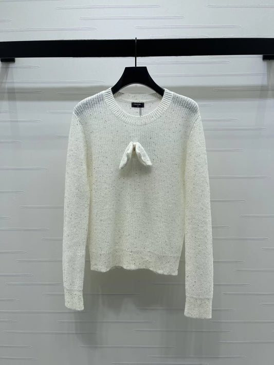 Bow-Tie Pullover Sweater