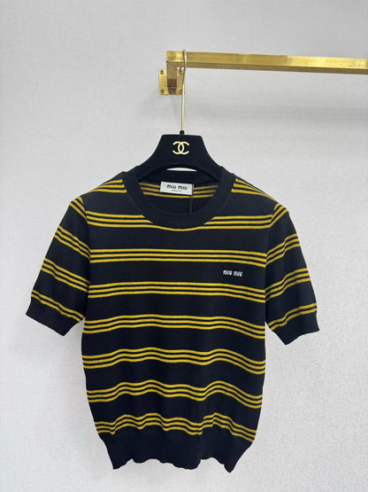 Knit Short-Sleeve Top