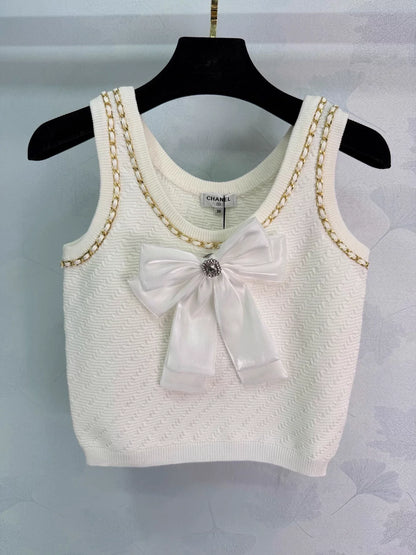 Striped Knit Vest