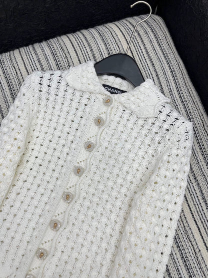 25fw Heavy industry hook flower lapel jacket
