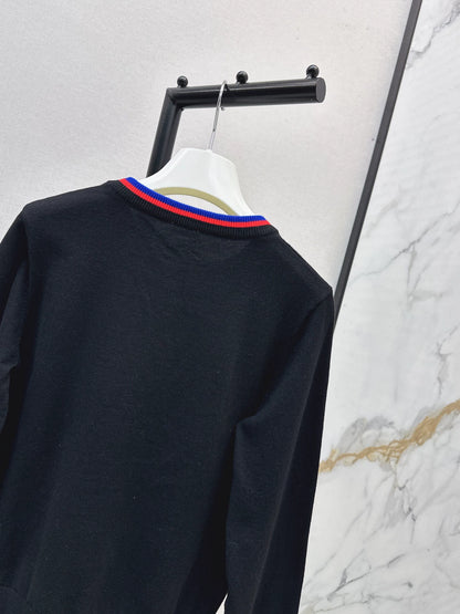 25fw Embroidered Knitted Sweater