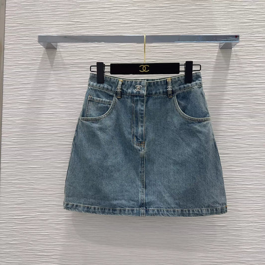 26ss Denim Midi Skirt