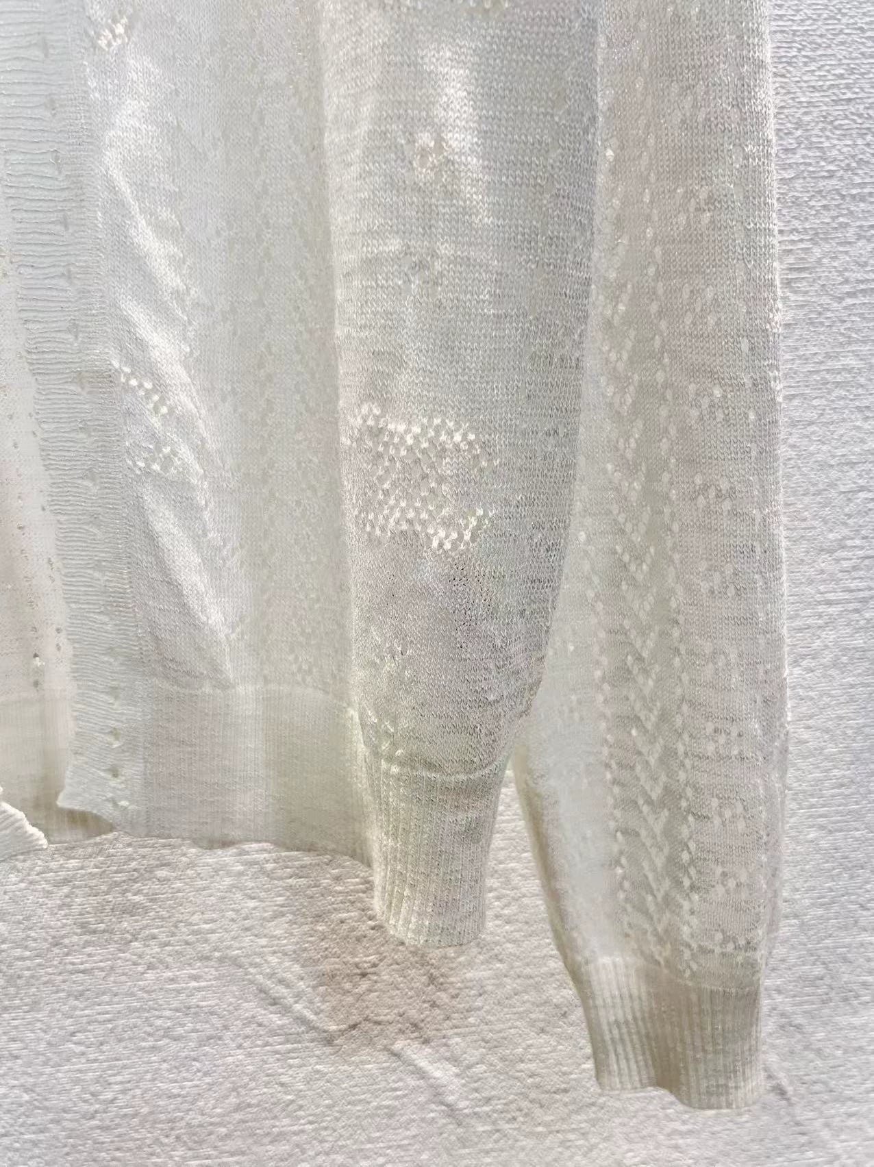 26ss Openwork cardigan