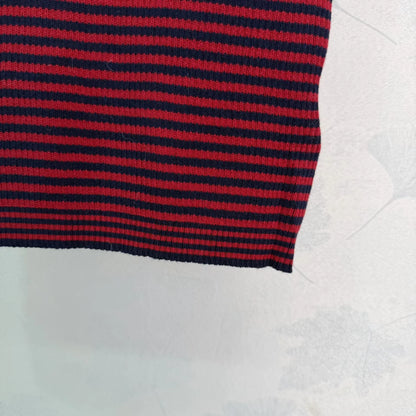 Striped Knit Vest