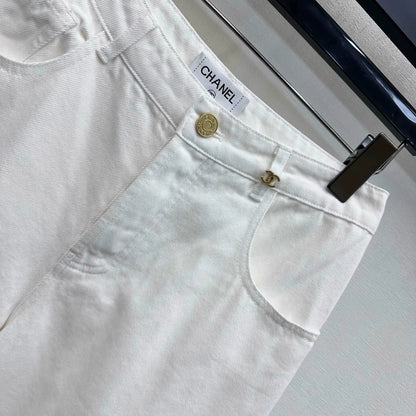 Chanel/26 New Wide-Leg Denim Pants