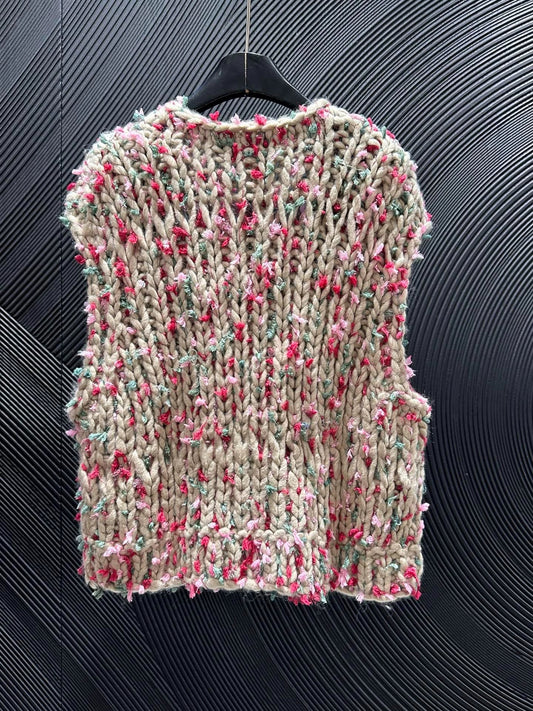 25fw Colorful woven vest（Medieval Series）