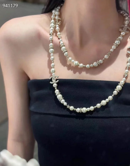 Star Pearl Sweater Chain