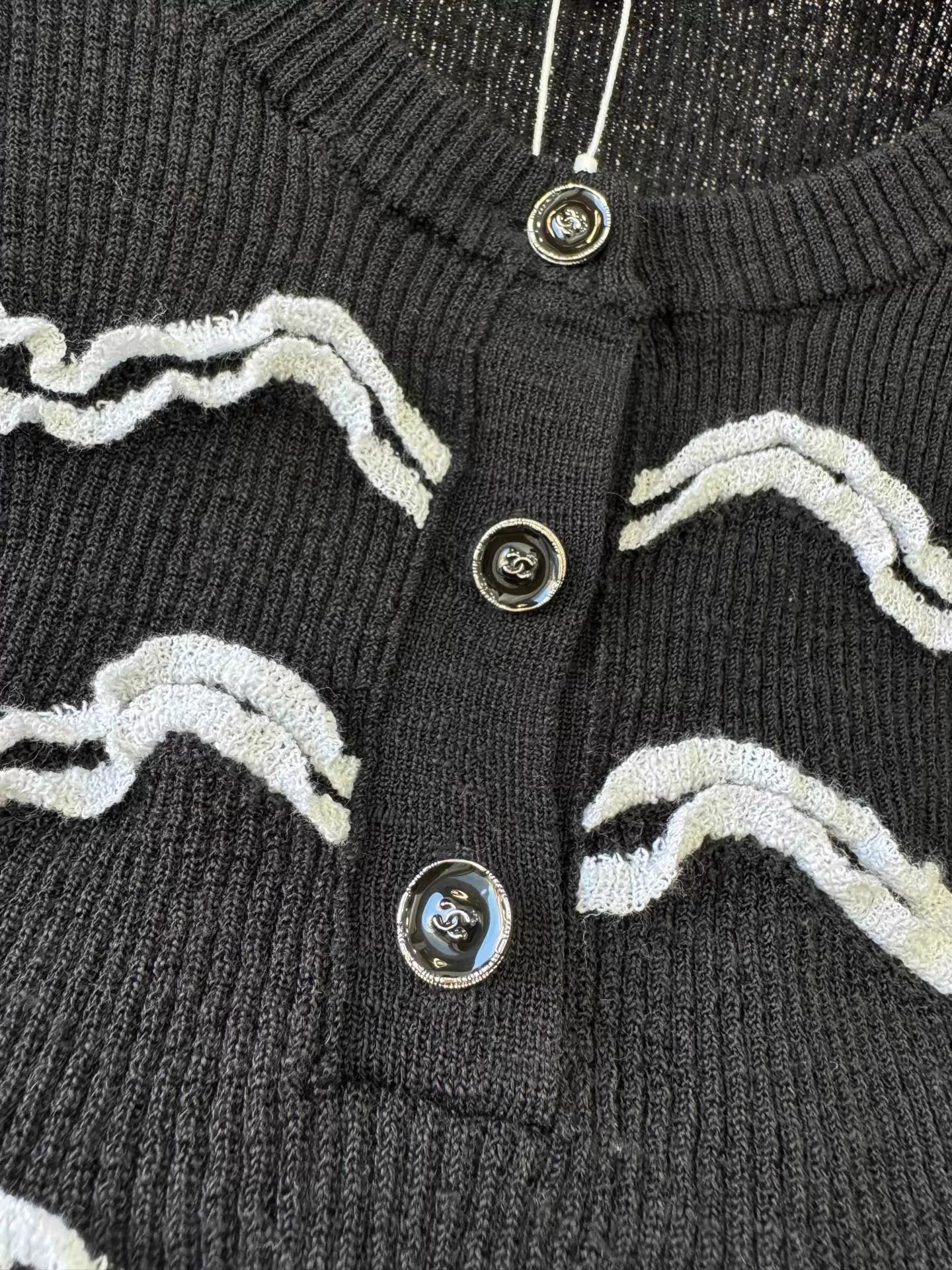 Wavy Knit Cardigan