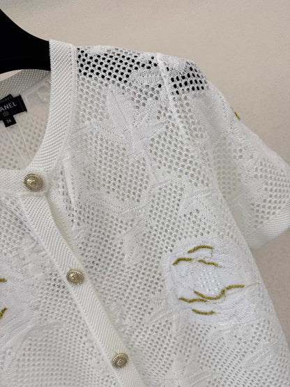26ss Logo Embroidered T-shirt