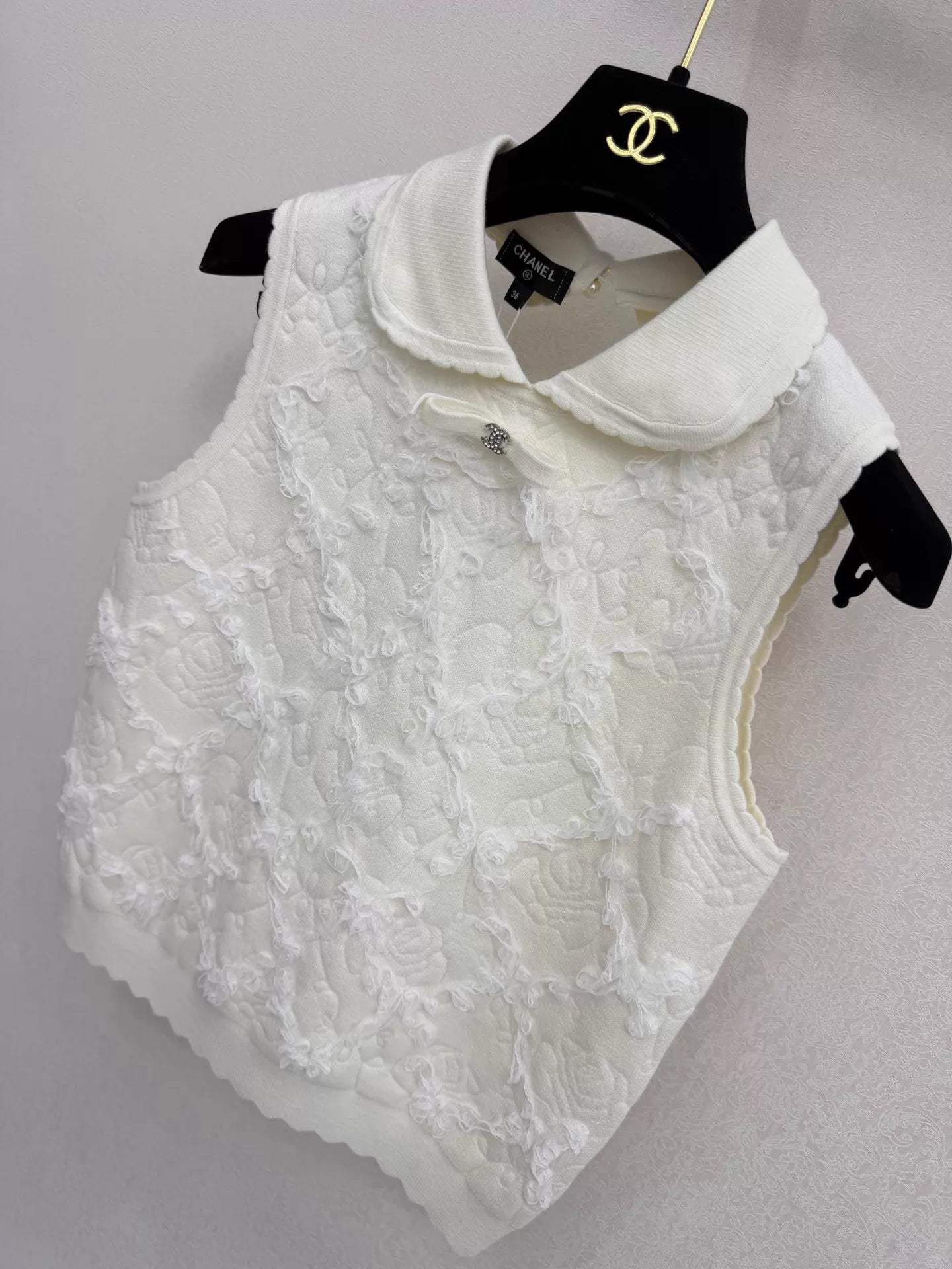 26ss Lace Knit Vest
