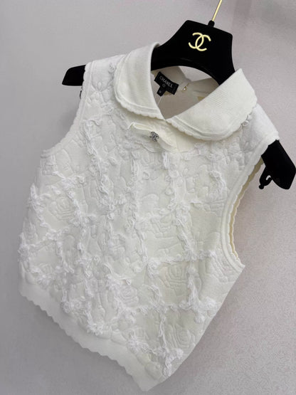 26ss Lace Knit Vest