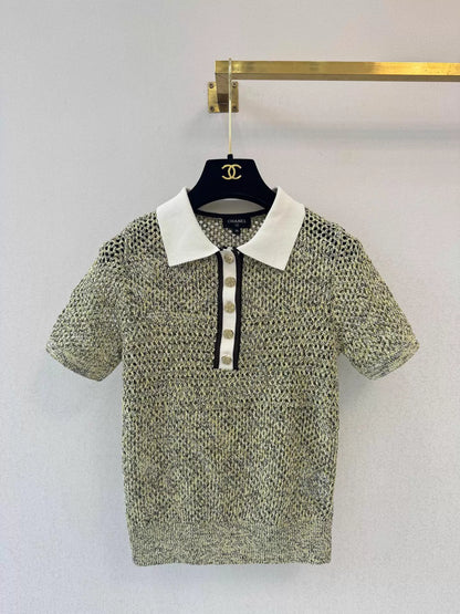 26ss Collared Knit T-Shirt