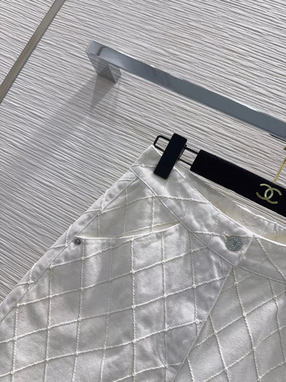 Chanel/26SS New Denim Mid-Length Shorts