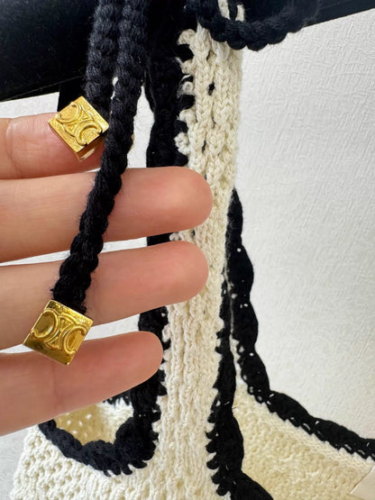 26ss Crocheted Openwork Knit Vest