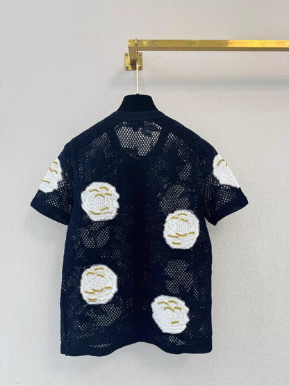 26ss Logo Embroidered T-shirt