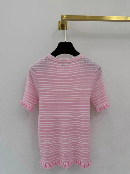 26ss Striped Knit T-Shirt