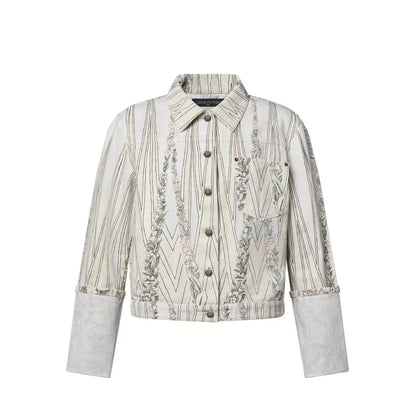 26ss Printed Denim Jacket/Jeans