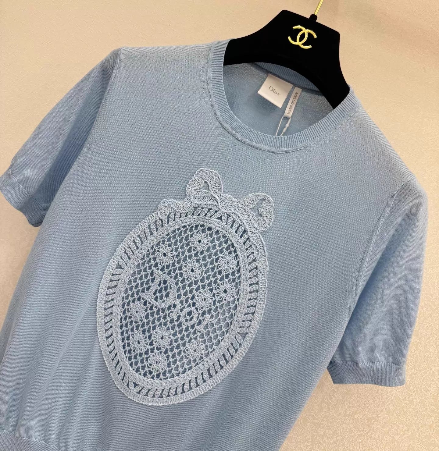 26ss Crew neck knit T-shirt