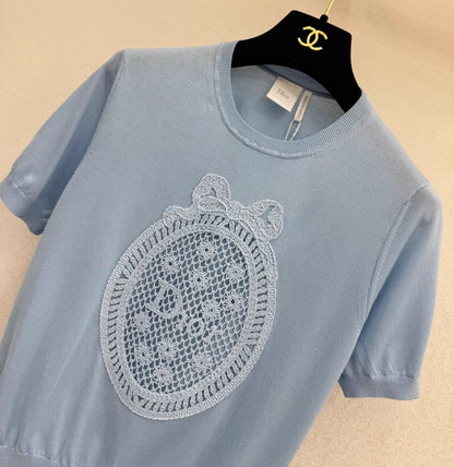 26ss Crew neck knit T-shirt