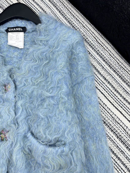 25fw Mohair V-neck jacket