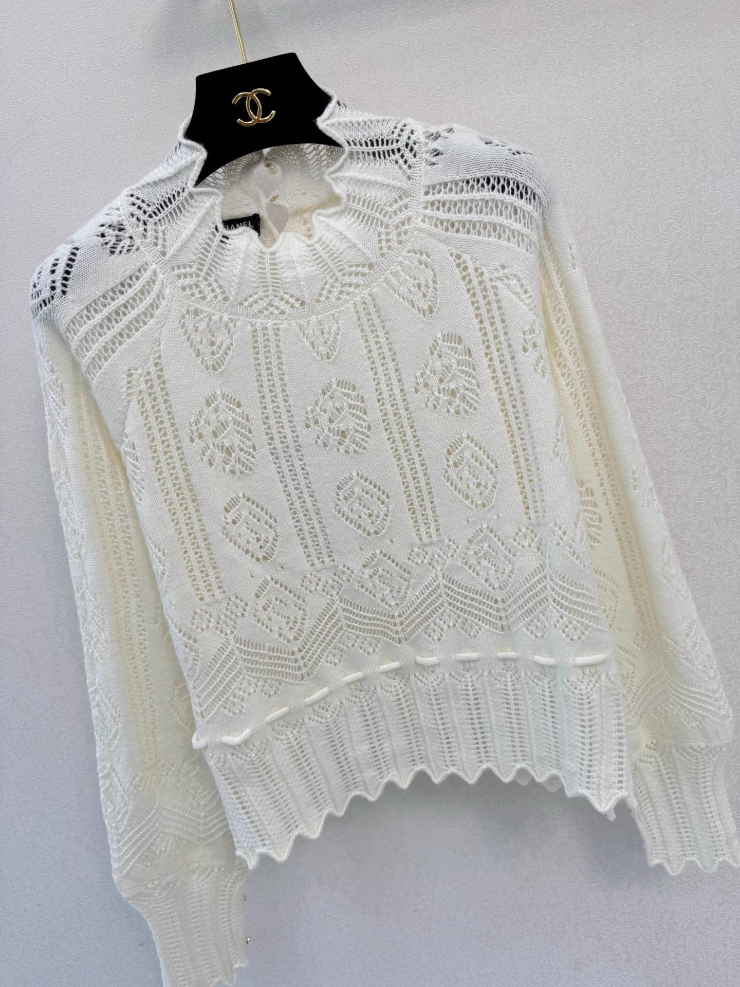 Openwork Knit Sweater