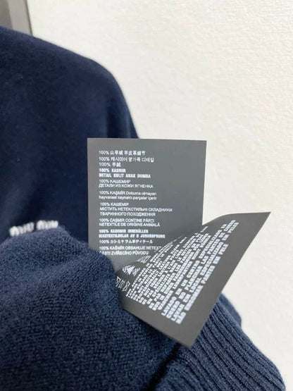25fw Half zip cashmere sweater