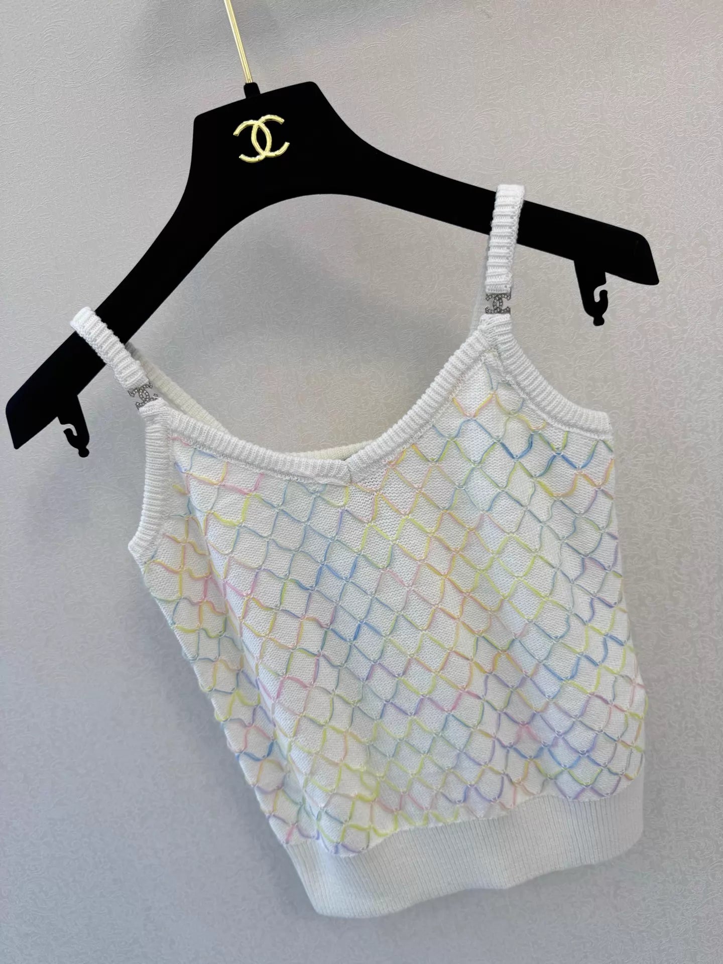 26ss Colorful Mesh Knit Camisole