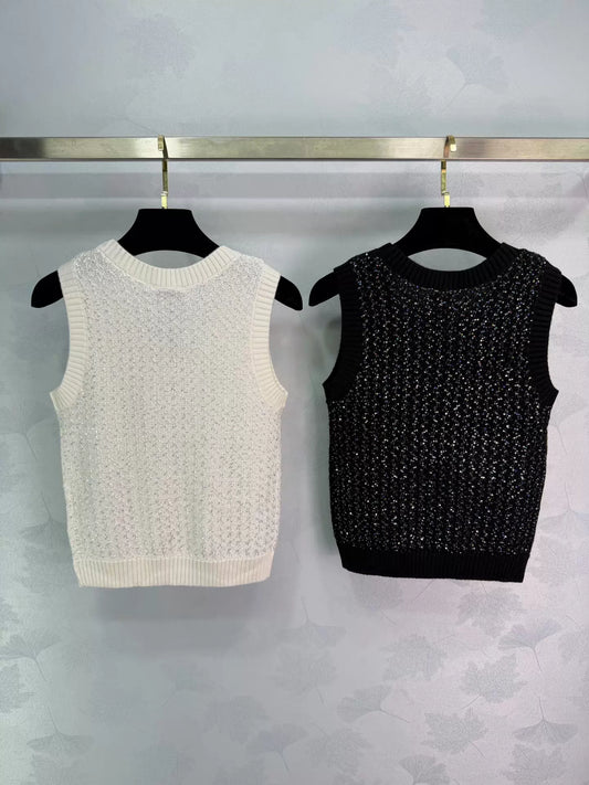 Knitted Sleeveless Vest