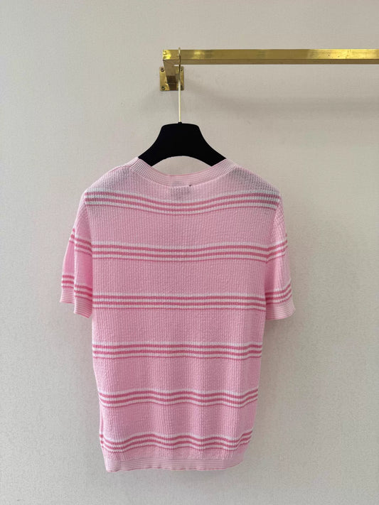 26ss Striped Knit T-shirt