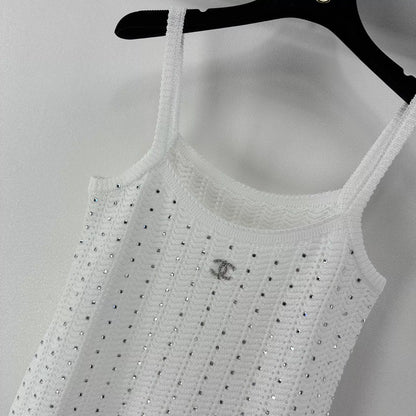 26ss Two-piece set: camisole/knitted cardigan