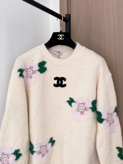 Floral Brushed Sweater