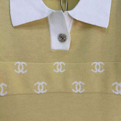 26ss Collared Knit T-Shirt