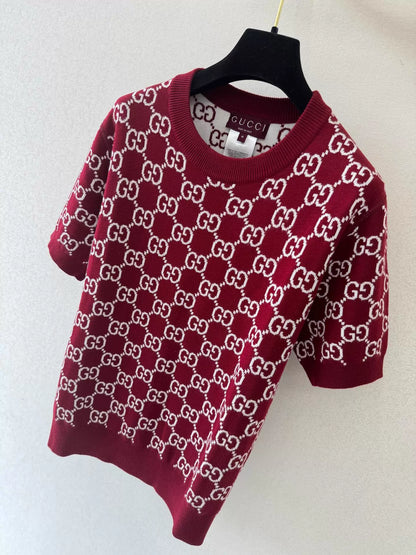 26ss G Jacquard Knit T-Shirt