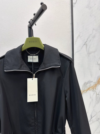 25fw Collar long windbreaker