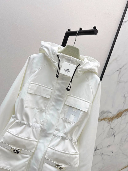 25fw Hooded windbreaker jacket