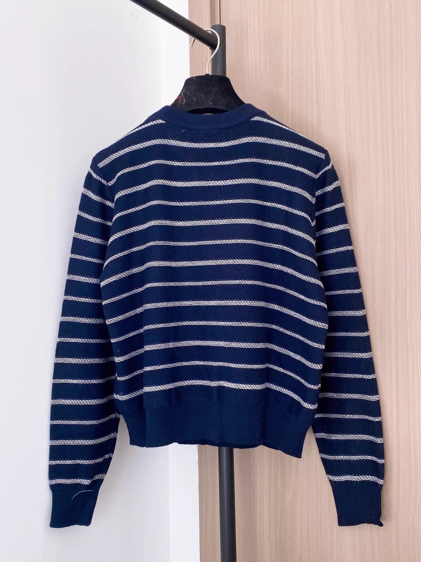 Color-blocked striped top