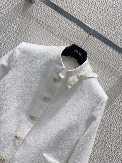 26New Long-Sleeve Cardigan with Bow Detail