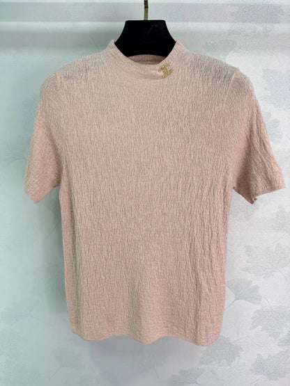 26ss Textured Knit T-Shirt