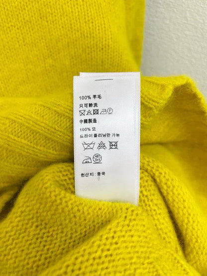 Lemon yellow soft glutinous high neck sweater