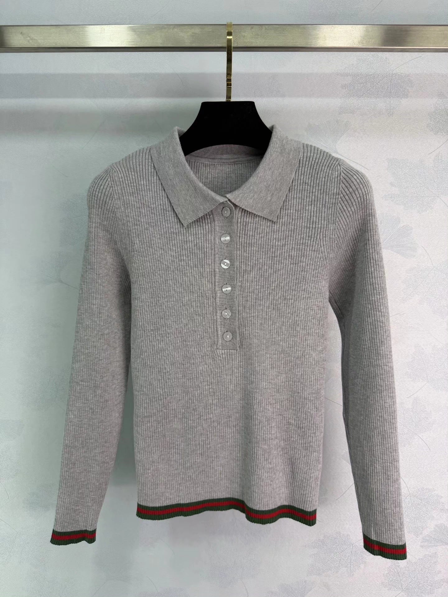 Collared Knit Long Sleeve