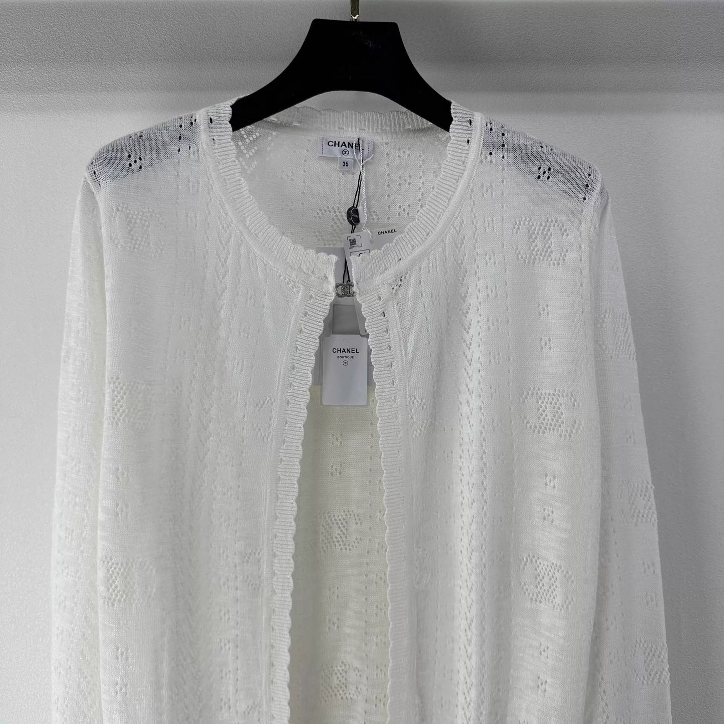 26ss Openwork cardigan