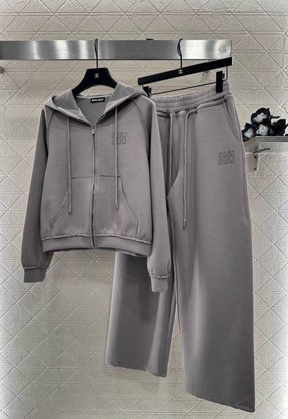 Hooded Zip-Up Set
